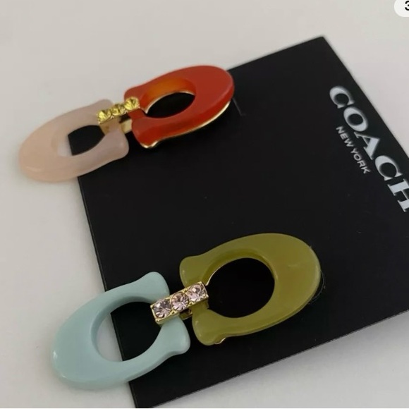 Coach signature C earrings - Picture 3 of 5